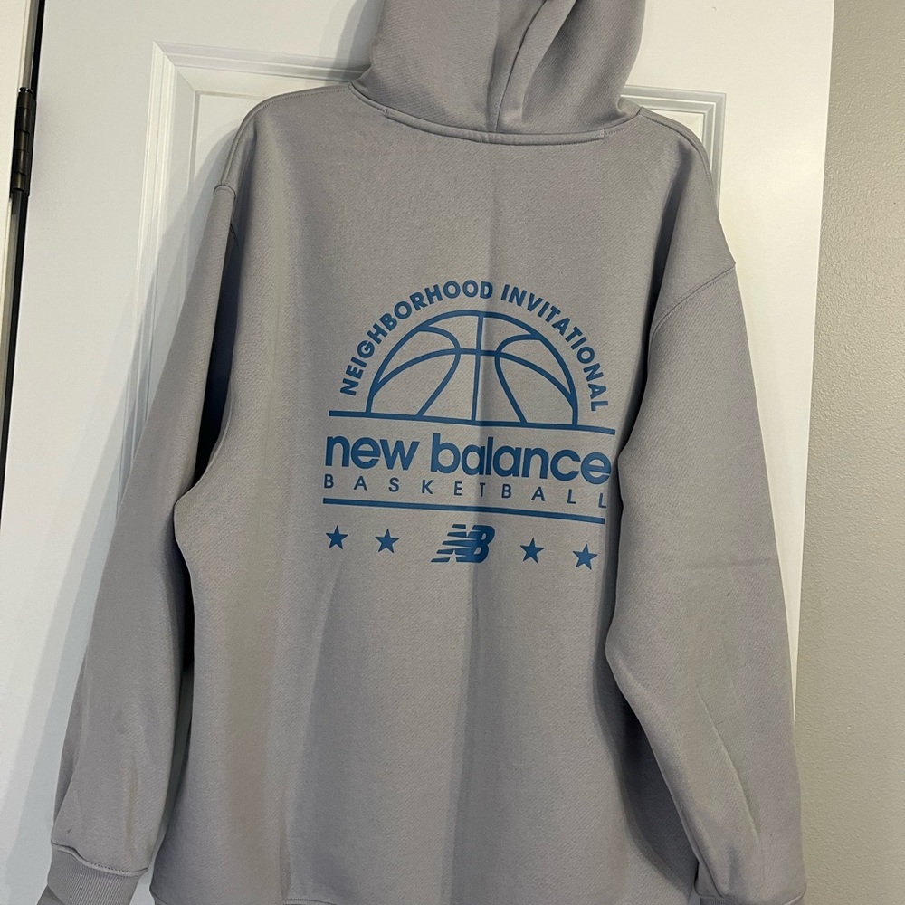 New Balance Gray Hoodie Sweater